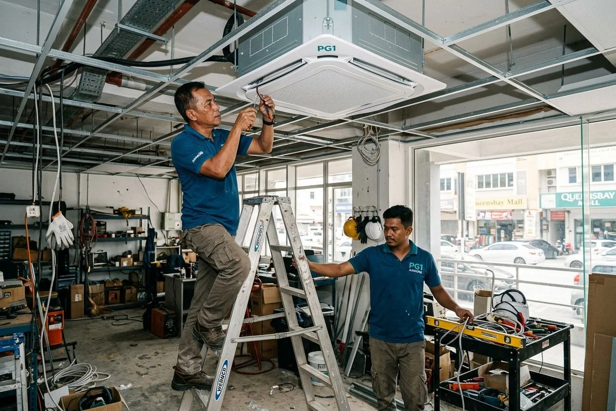 PG1 Aircond service in Bayan Lepas
