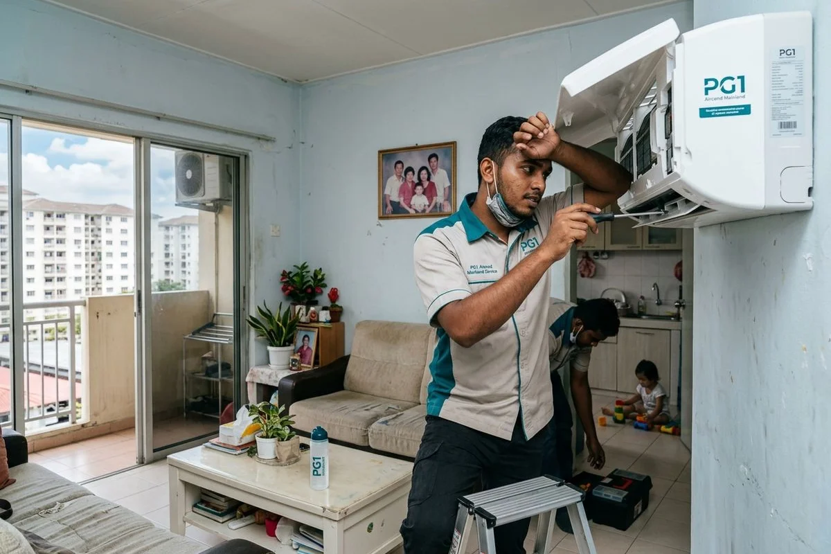 PG1 Aircond service in Butterworth